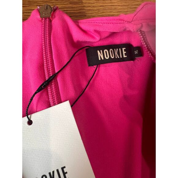 Nookie mini bodycon Envy Neon Pink Mini Dress size XL - Picture 4 of 14